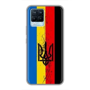 Чехлы УПА (Красно-Чёрный) на Realme 8 (Флаг УПА)