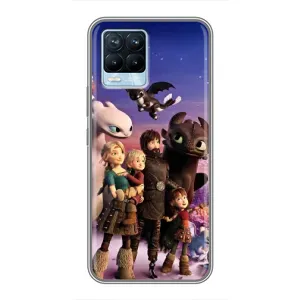 Чехол дракон Беззубик для Realme 8 (Герои дракона)