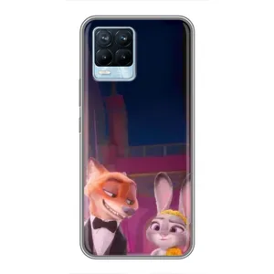 Силиконовый чехол с принтом Зоотрополіс для Realme 8 (Главные герои)