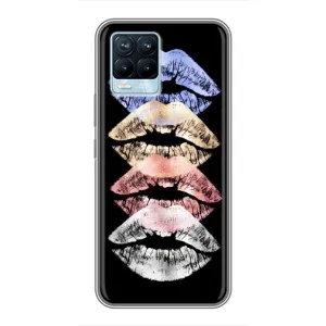 Чехол Стильные девушки на Realme 8 (Губы)