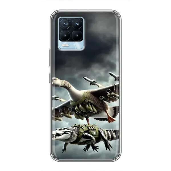 Чехол с рисунком «Гусини и крокодило» для Realme 8 Чехол с рисунком «Гусини и крокодило» для Realme 8