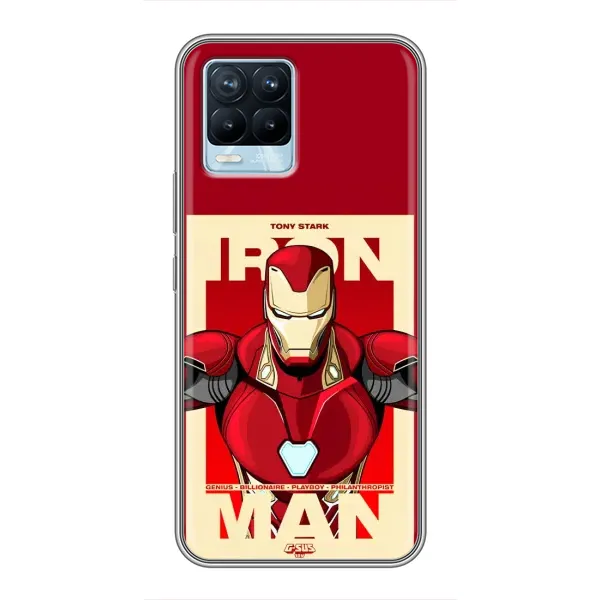 Чехол с рисунком «Iron man» для Realme 8 Чехол с рисунком «Iron man» для Realme 8