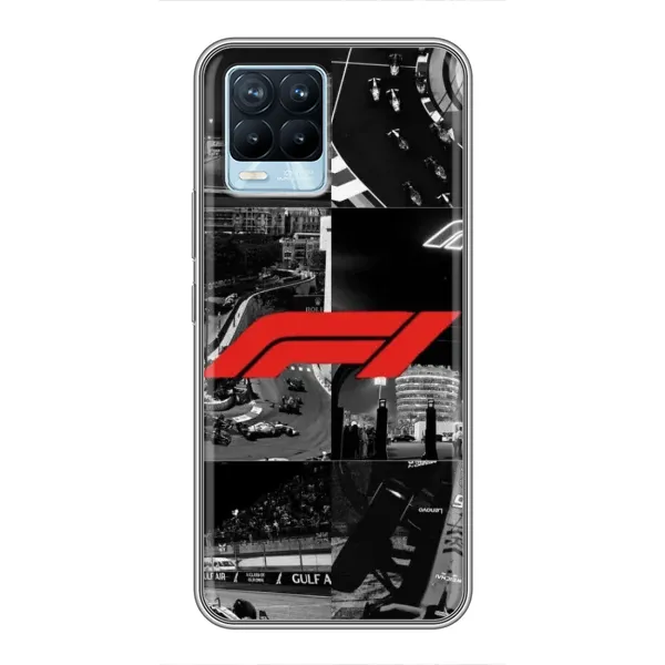 Чехол с рисунком «Коллаж Формула 1» для Realme 8 Чехол с рисунком «Коллаж Формула 1» для Realme 8