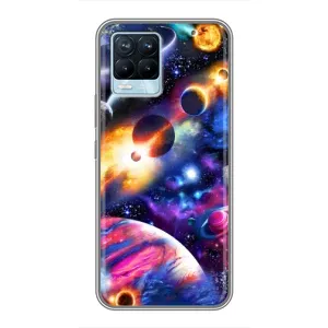 Чехлы КОСМОС для Realme 8 (Космический мир)