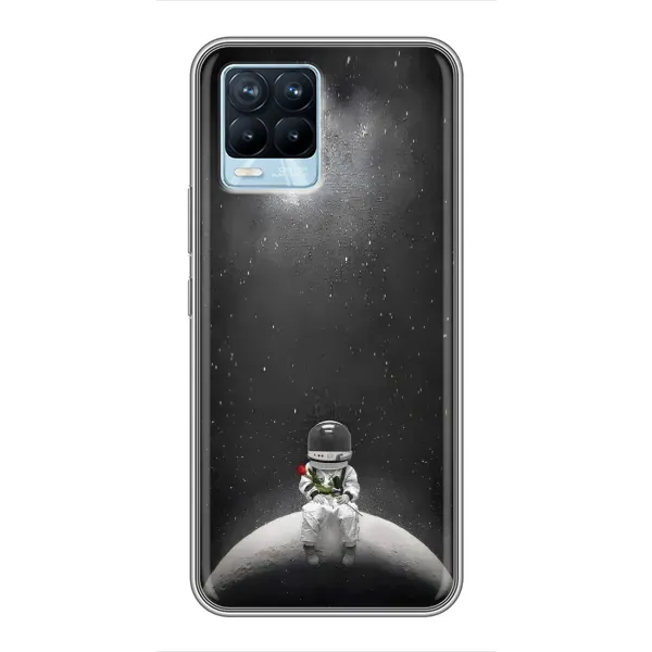 Чехол с рисунком «Космонавт романтик» для Realme 8 Чехол с рисунком «Космонавт романтик» для Realme 8