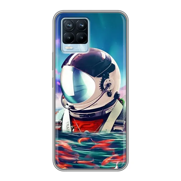 Чехол с рисунком «Космонавт в воде» для Realme 8 Чехол с рисунком «Космонавт в воде» для Realme 8