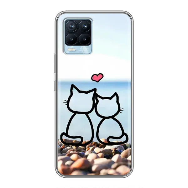 Чехол с рисунком «Котейки» для Realme 8 Чехол с рисунком «Котейки» для Realme 8