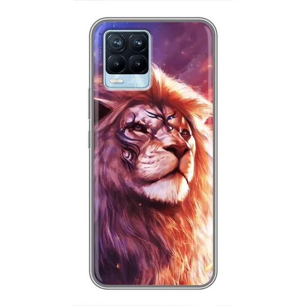 Чехол с рисунком «Красочный ЛЕВ» для Realme 8 Чехол с рисунком «Красочный ЛЕВ» для Realme 8