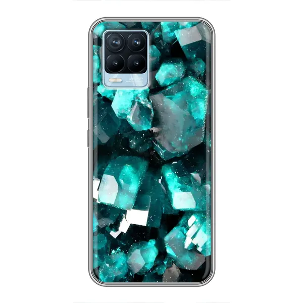 Чехол с рисунком «Кристалы» для Realme 8 Чехол с рисунком «Кристалы» для Realme 8