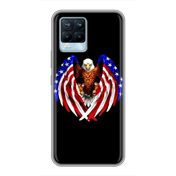 Чехол с рисунком «Крылья США» для Realme 8