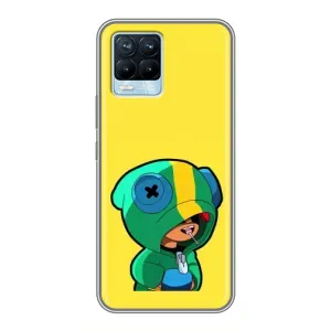 Чохол Бравл Старс для Realme 8 (Леон (LEON))