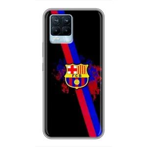 Чехол для Realme 8 (Барселона) (Лого Барсы)