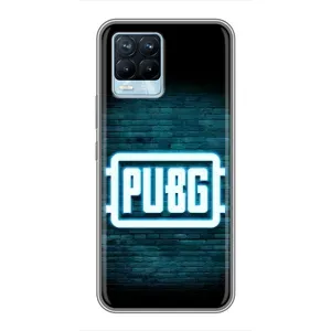 Чехол (TPU) с картинкой "Лого Пабг" на Реалмі 8