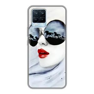 Чехол с картинкой Модные Девчонки Realme 8 (Любительница коней)