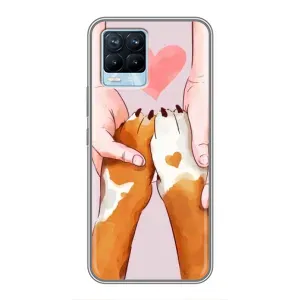 Чохол (ТПУ) Милі песики для Realme 8 (Любов до собак)