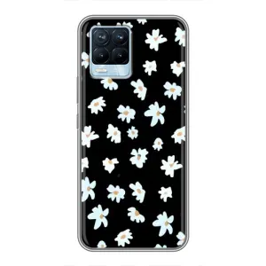 Чехол с ромашками на Realme 8 (Маленькие ромашки)
