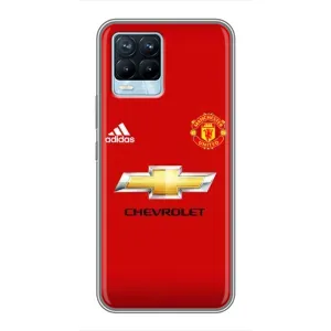 Силиконовые Чехлы принт Футбол на Realme 8 (Man United)