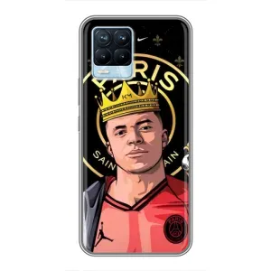 Чохол (TPU) з Футболістом на Realme 8 (Mbappe King)