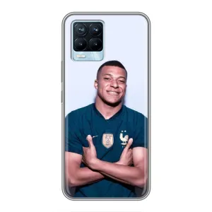Чохол (TPU) з Футболістом на Realme 8 (Мбаппешичка)
