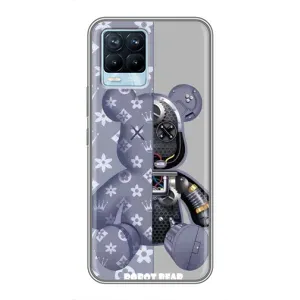 Силиконовый чехол для Realme 8 (Медведь Louis Vuitton)