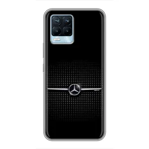 Силиконовый бампер с картинкой машины на Realme 8 (Mercedes)