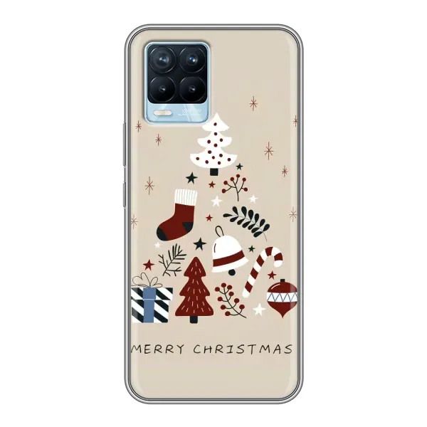 Чехол с рисунком «Merry Christmas» для Realme 8