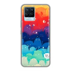 Силіконовий чохол з котиком для Realme 8 (Mew)