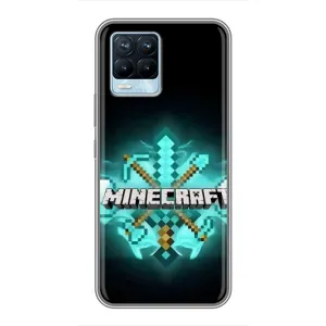 Чехол майнкрафт для Realme 8 (MineCraft 2)