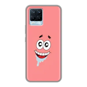 Чехлы с Патриком на Realme 8 (Мордочка Патрика)