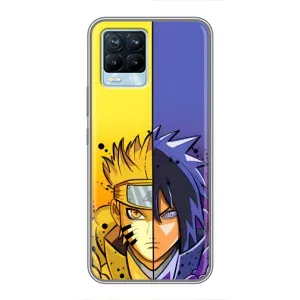 Купить Чехлы на телефон с принтом Anime для Realme 8 (Naruto Vs Sasuke)