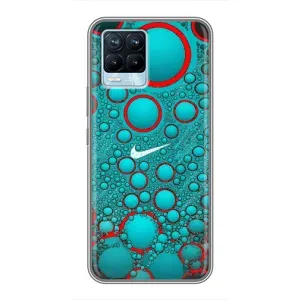 Силіконовый Чохол на Realme 8 з картинкою НАЙК (Найк зелений)