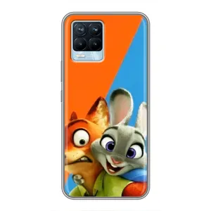 Чехлы ЗВЕРОПОЛИС для Realme 8 (Ник и Хопс)