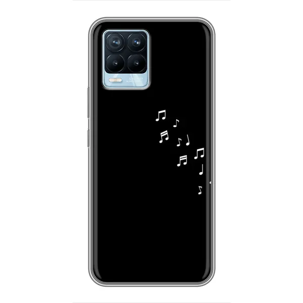 Чехол с рисунком «Ноты» для Realme 8
