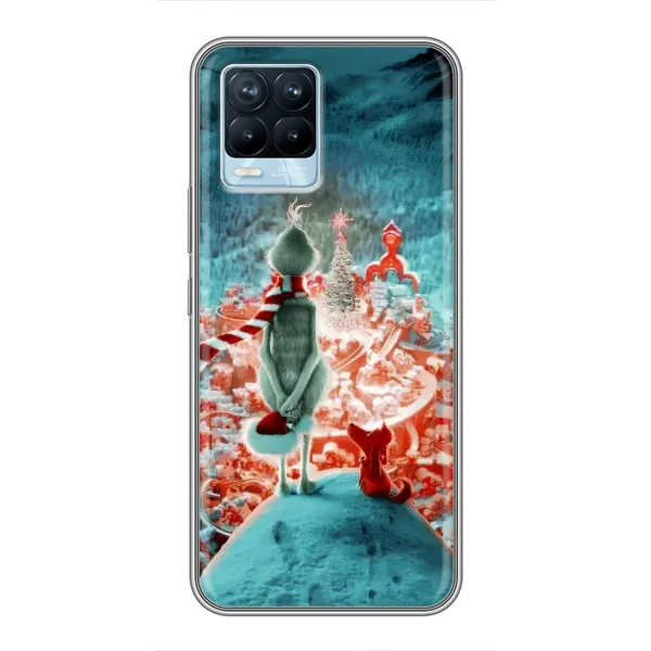 Чехол с рисунком «Новогодний Гринч» для Realme 8