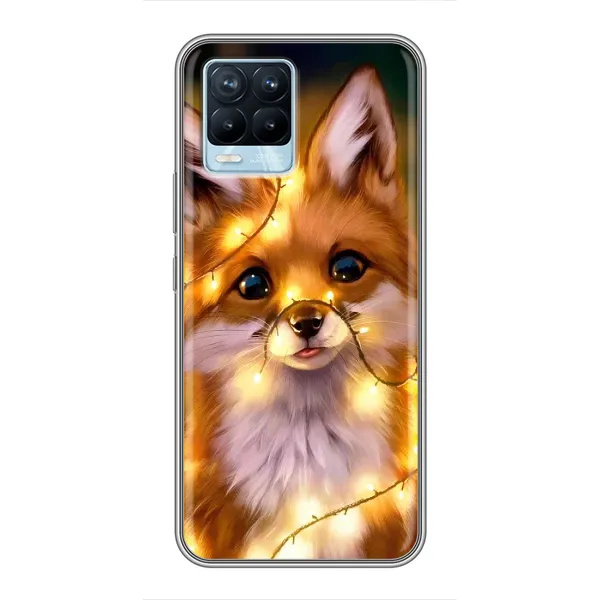 Чехол с рисунком «Новогодний лисенок» для Realme 8 Чехол с рисунком «Новогодний лисенок» для Realme 8