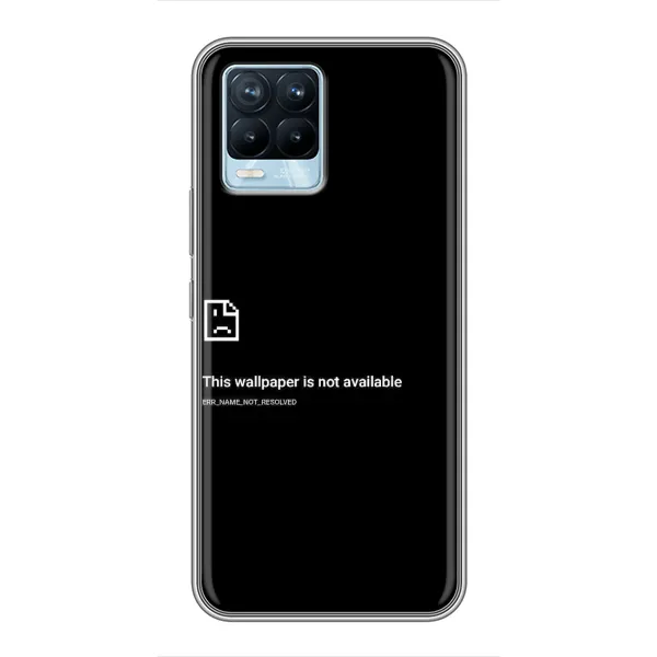 Чехол с рисунком «Ошибка» для Realme 8 Чехол с рисунком «Ошибка» для Realme 8