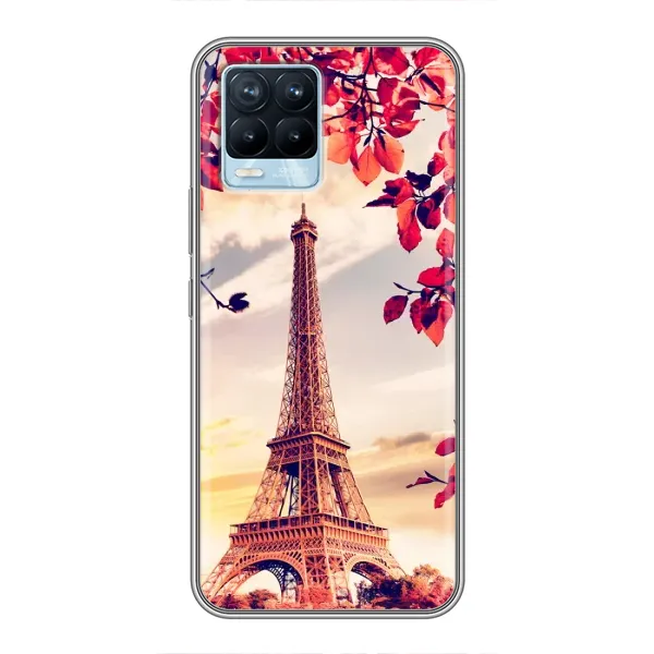 Чехол с рисунком «Paris photo» для Realme 8
