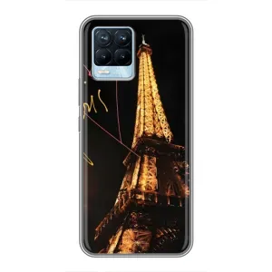 Чехол с Эйфелевой башней на Realme 8 (Paris)