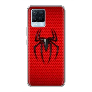 Чехол Супергерой Человека Паука на Realme 8 (Паук марвел)