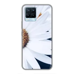 Чехол с ромашками на Realme 8 (Пол ромашки)