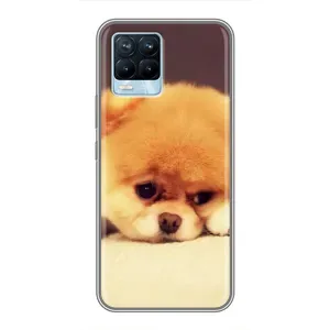 Чохол (ТПУ) Милі песики для Realme 8 (Померанский шпіц)