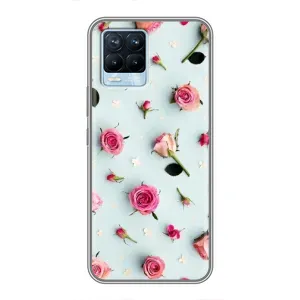 Чехлы с принтом Розочки для Realme 8 (Разные цветы)