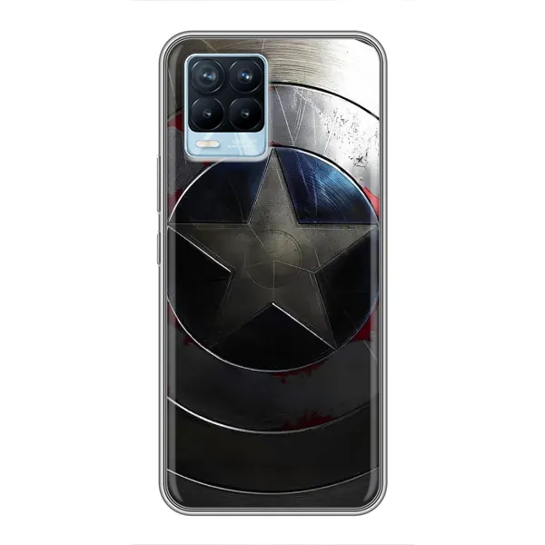 Чехол с рисунком «Ретро Щит Капитана» для Realme 8 Чехол с рисунком «Ретро Щит Капитана» для Realme 8