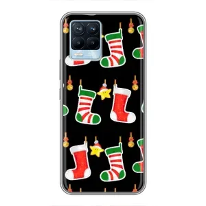 Силиконовый бампер на рождество для Realme 8 (Рождественские подарки)