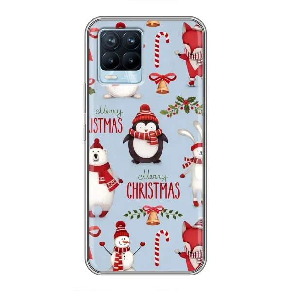 Чехол с рисунком «Рождественский» для Realme 8