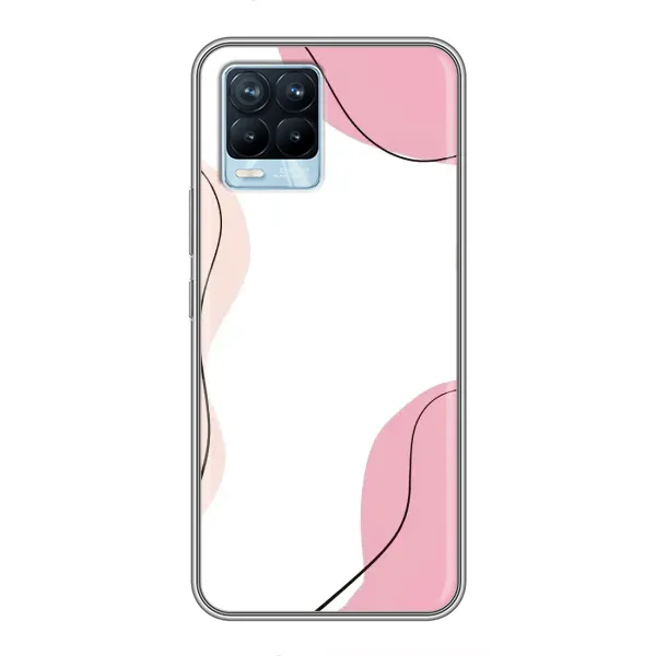 Чехол с рисунком «Розовый фон» для Realme 8 Чехол с рисунком «Розовый фон» для Realme 8