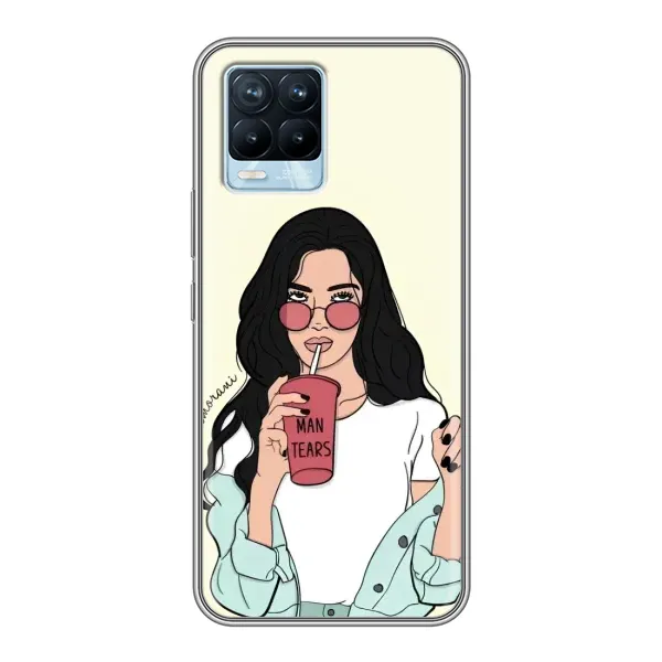 Чехол с рисунком «С напитком» для Realme 8 Чехол с рисунком «С напитком» для Realme 8