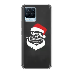 Чехол Санта Клаус для Realme 8 (Санта Крисмас)