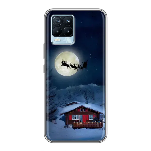 Чехол с рисунком «Санта» для Realme 8