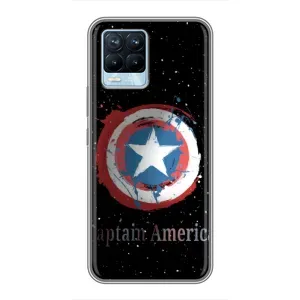 Чехол с Щитом Капитана Америки на Realme 8 (Щит Капитана)